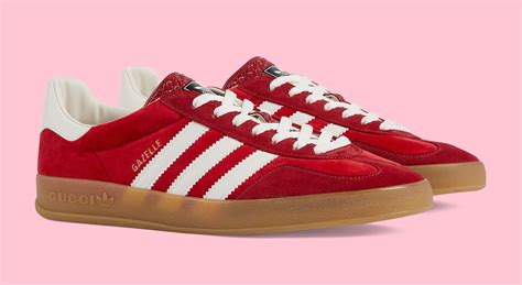 gucci x adidas gazelle red|adidas x gucci jewelry.